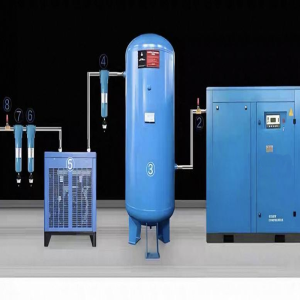 Screw Type Air Compressor Complete System for Industrial Use